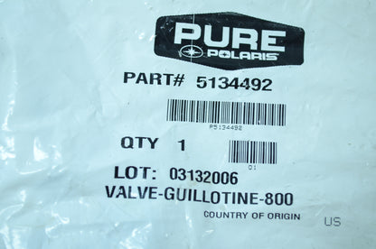 NEW OEM Polaris Exhaust Valve 2005 XC SP RMK Edge Touring Switchback 5134492 NOS
