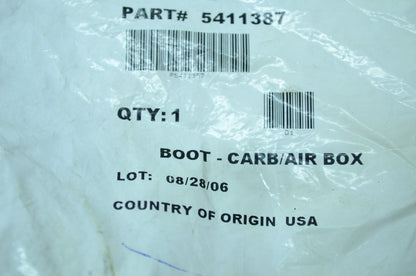 OEM Polaris 5411387 Carburetor/Airbox Boot NOS