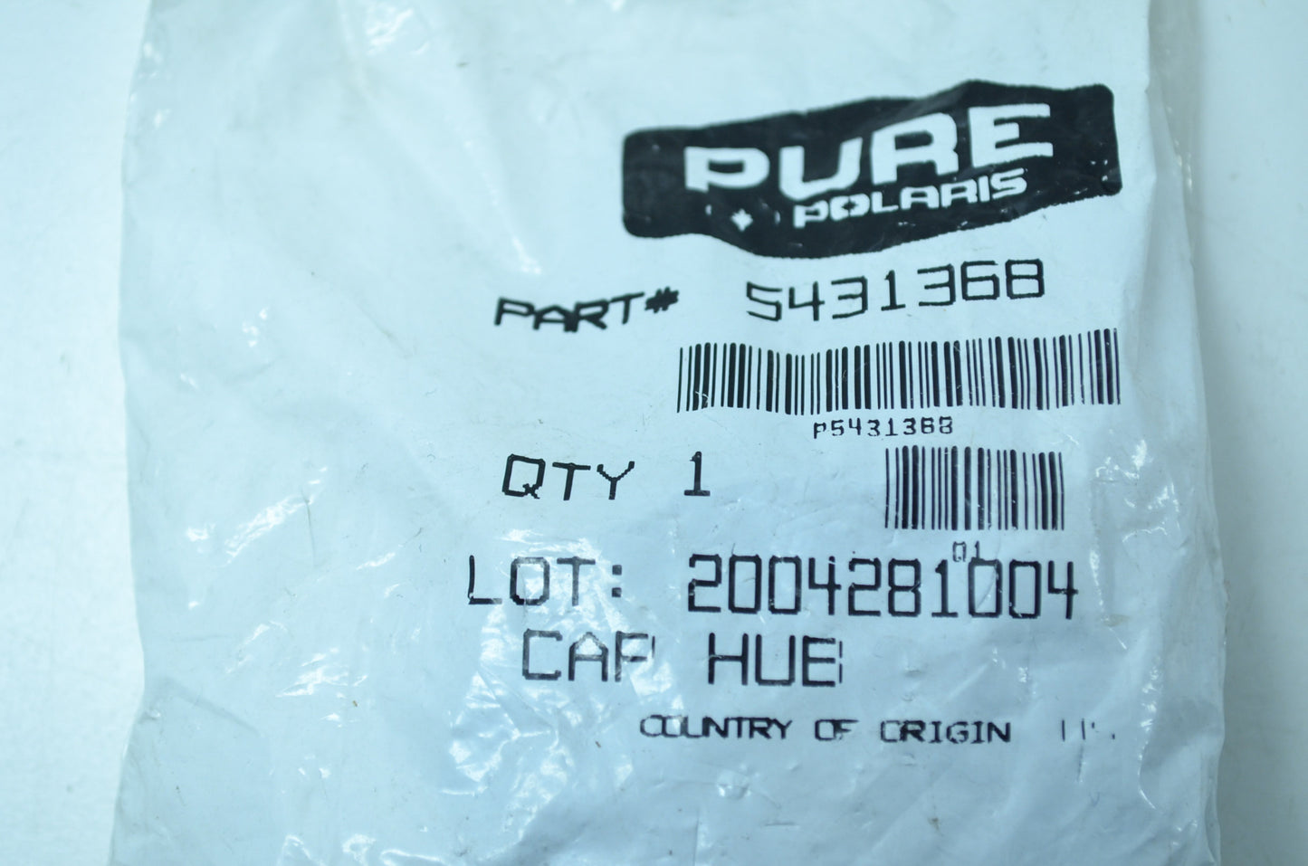 OEM Polaris 5431368 Hub Cap NOS