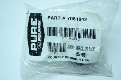 New OEM Polaris 7061042 Plastic Spherical Bearing 7/16 NOS
