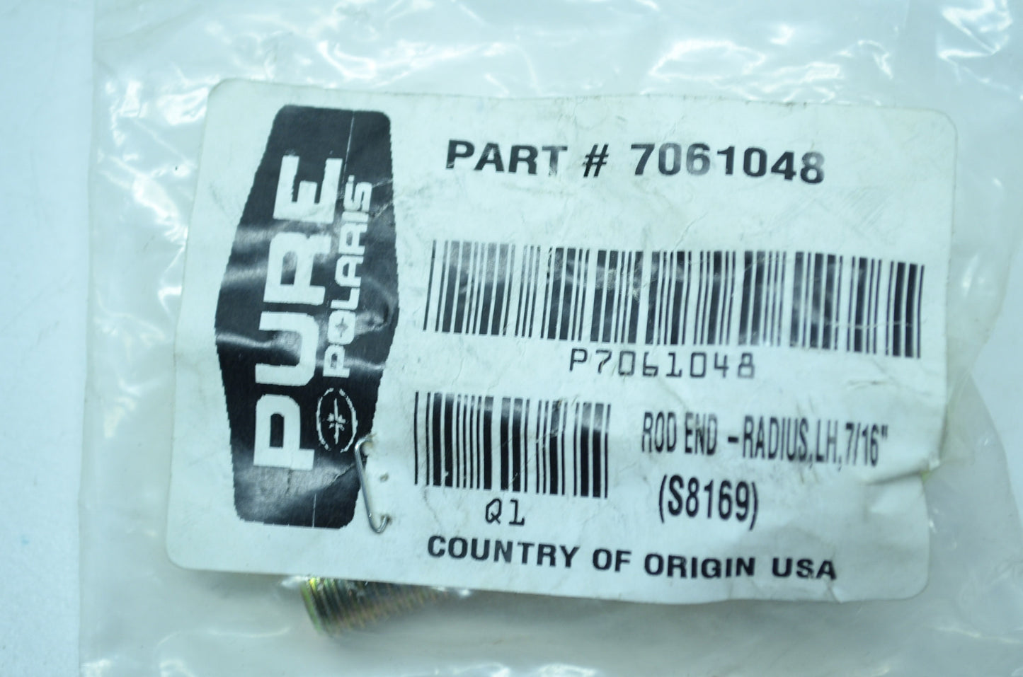 OEM Polaris 7061048 Left Radius Rod End 7/16" NOS