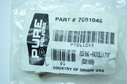 OEM Polaris 7061048 Left Radius Rod End 7/16" NOS