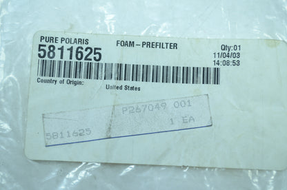 OEM Polaris 5811625 Prefilter Foam NOS