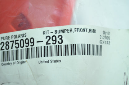 NEW OEM Polaris Front Bumper Kit RMK 2875099-293 NOS