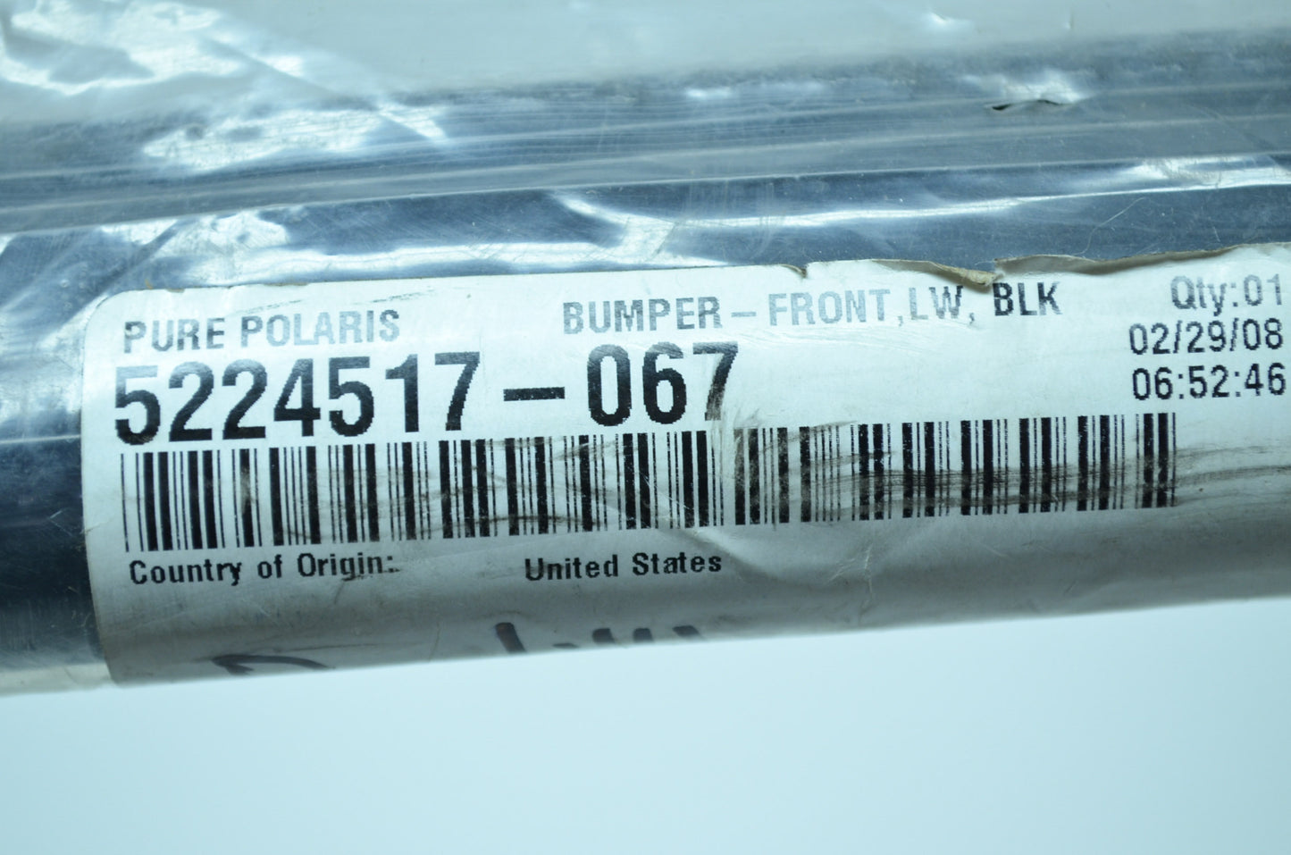 OEM Polaris 5224517-067 Black Front Lower Bumper NOS