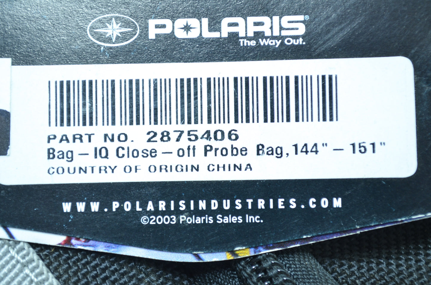 NEW OEM Polaris Off Probe Bag 144'-151' IQ Models 2875406 NOS