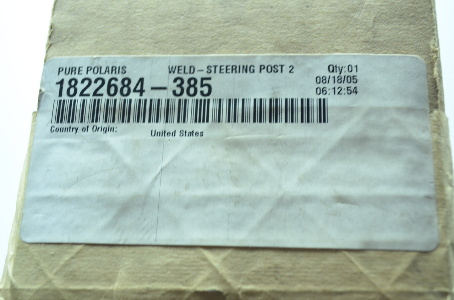 OEM Polaris 1822684-385 Silver Steering Post 25.06" NOS