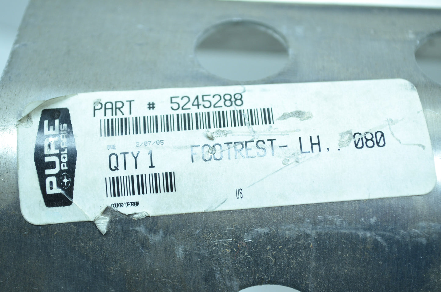 OEM Polaris 5245288 Left Hand Footrest .080 NOS