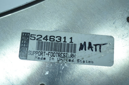 OEM Polaris 5246311 Right Hand Support Footrest NOS