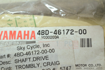 OEM Yamaha 4BD-46172-00-00 Drive Shaft NOS