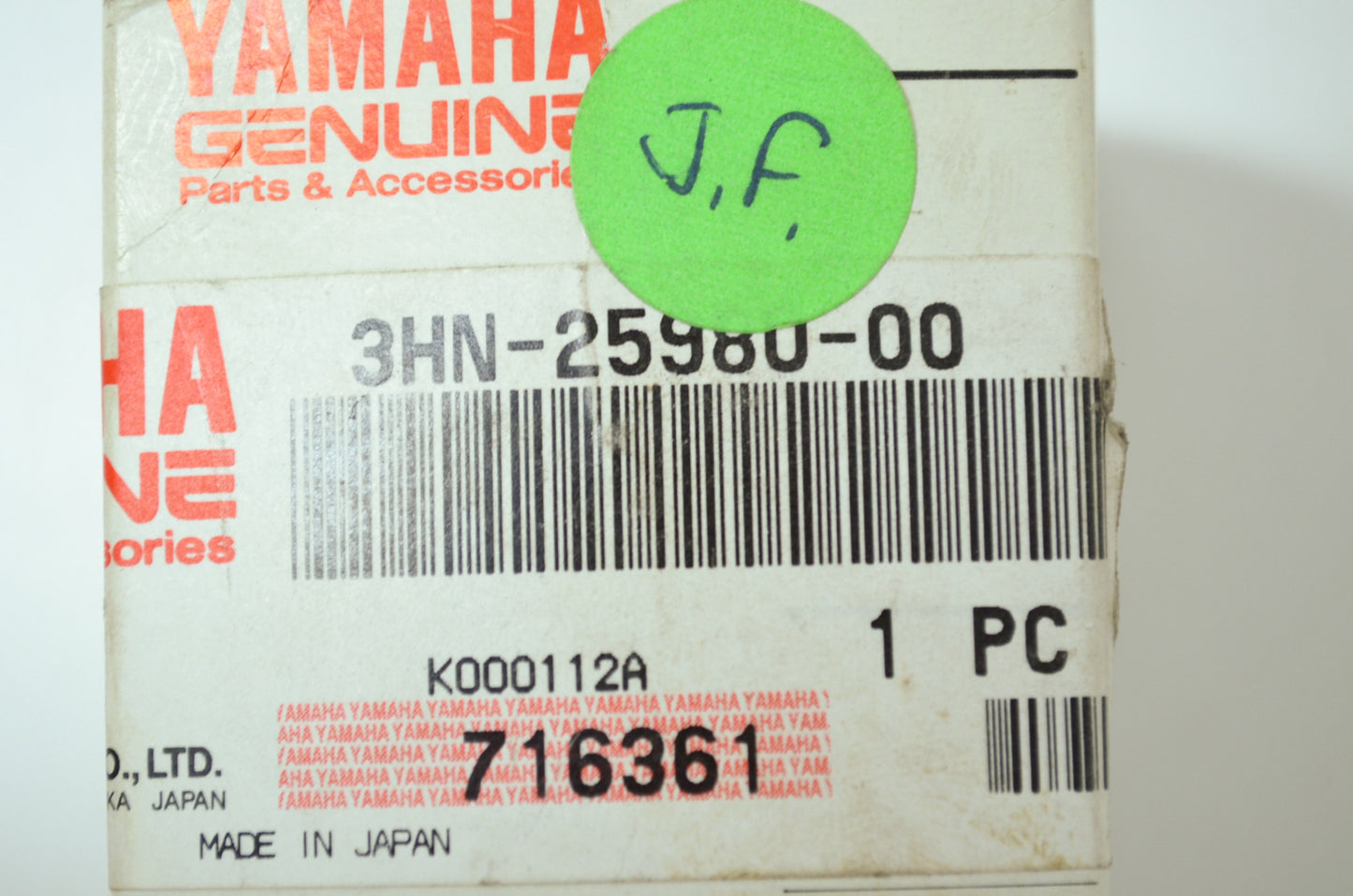 OEM Yamaha 3HN-25980-00-00 Wheel Cylinder NOS