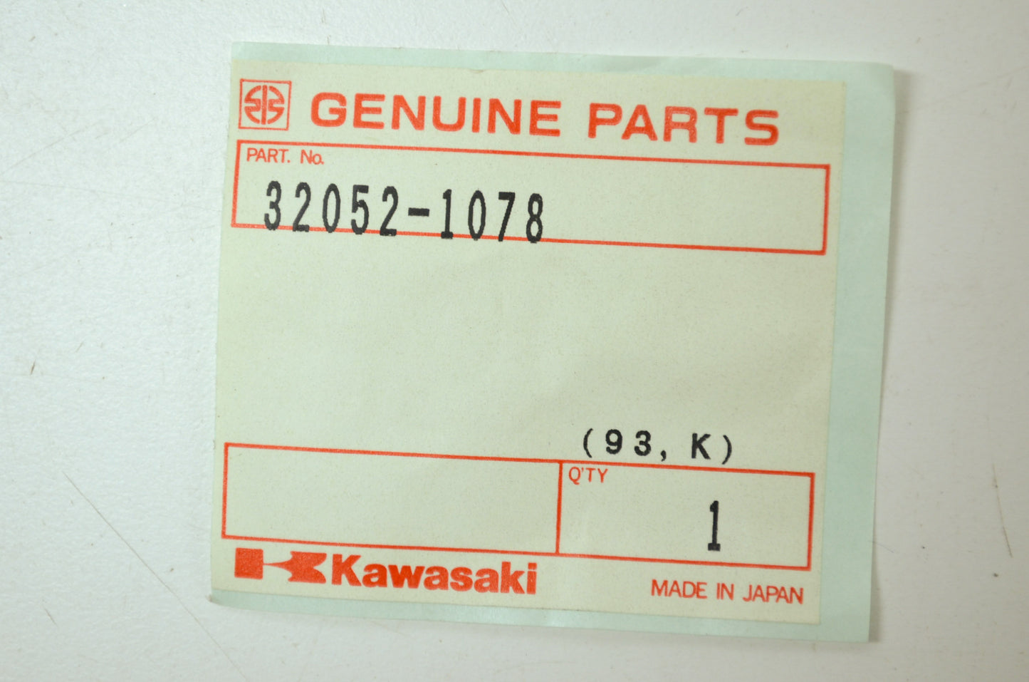 OEM Kawasaki 32052-1078 Rear Tank Bracket NOS