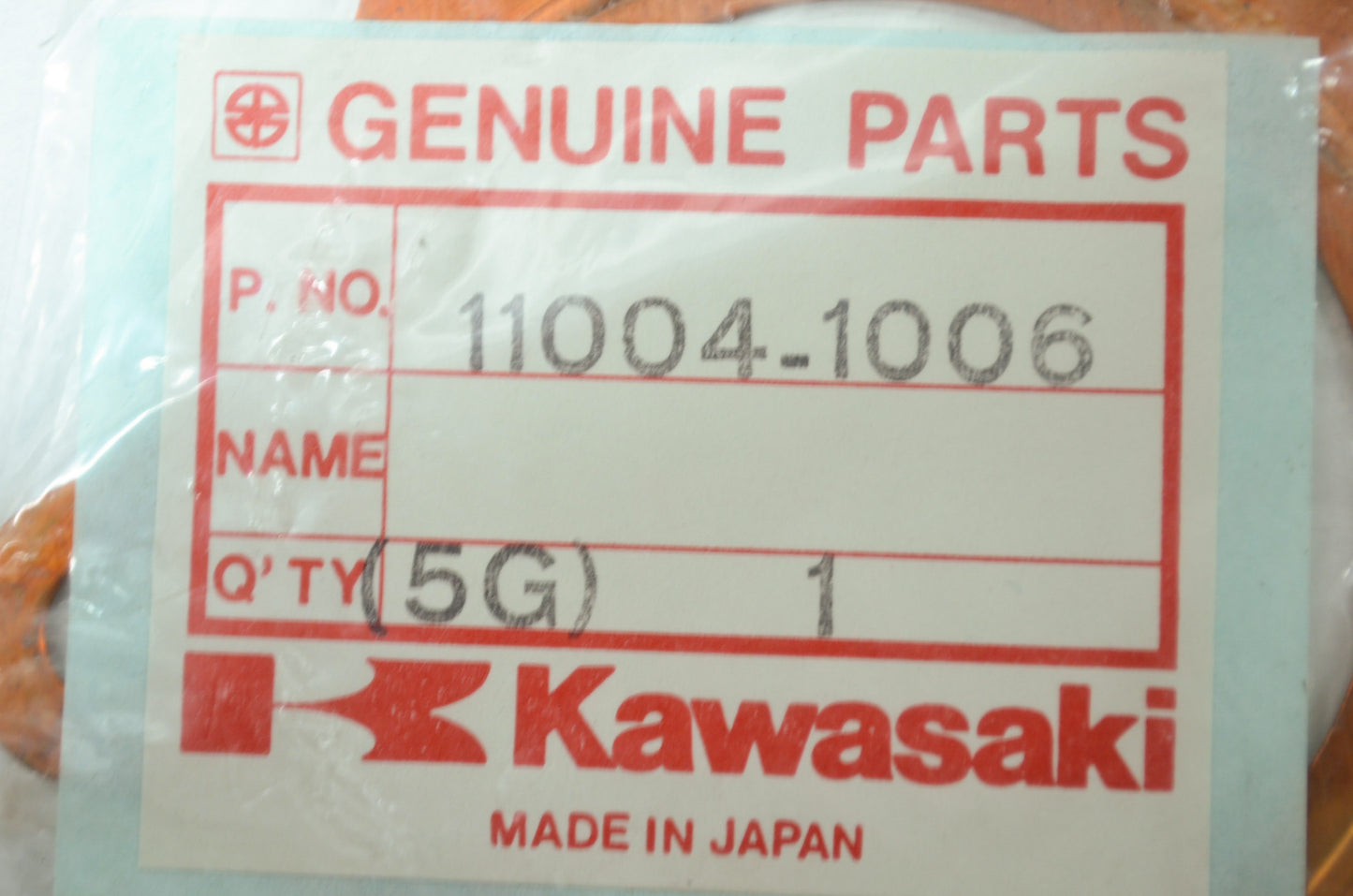 OEM Kawasaki 11004-1006 Cylinder Head Gasket NOS