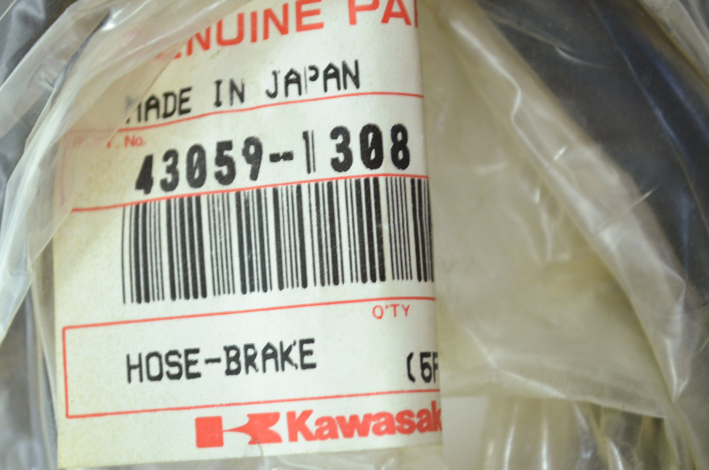 OEM Kawasaki 43059-1308 Brake Hose NOS