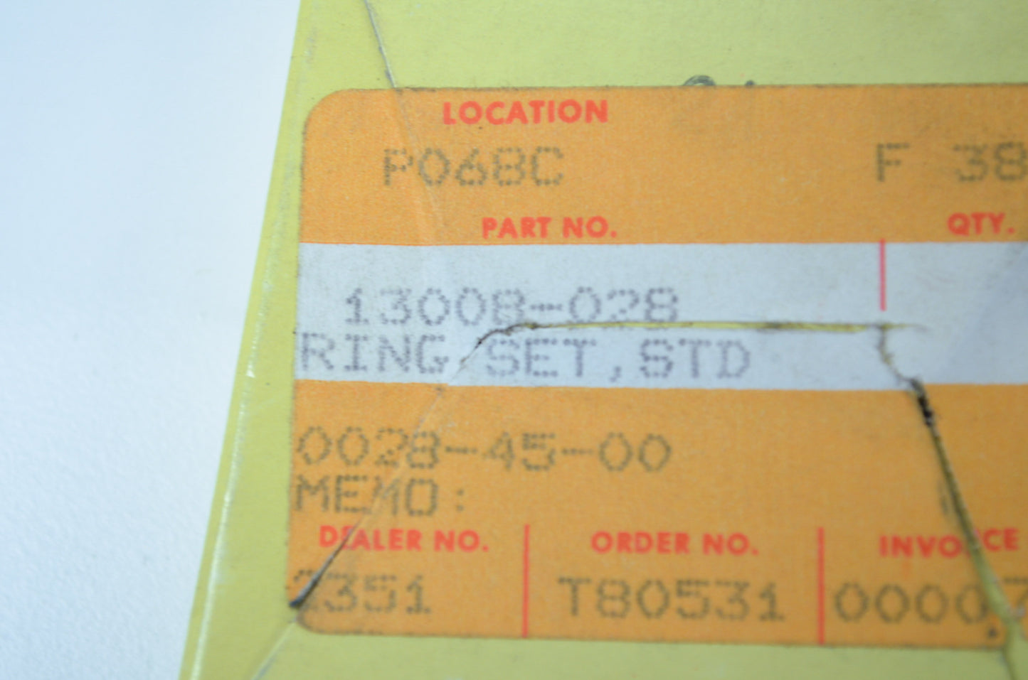 OEM Kawasaki 13008-028 Ring Set STD NOS