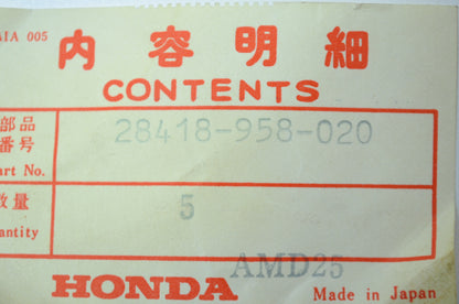 OEM Honda 28418-958-020 Friction Spring NOS
