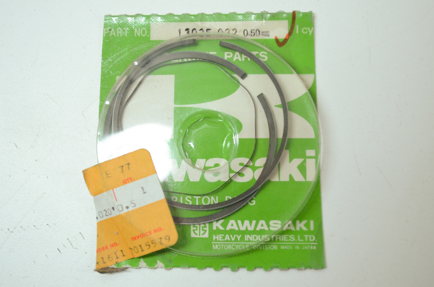 New OEM Kawasaki 13025-032 Ring Set 0.020" O.S NOS