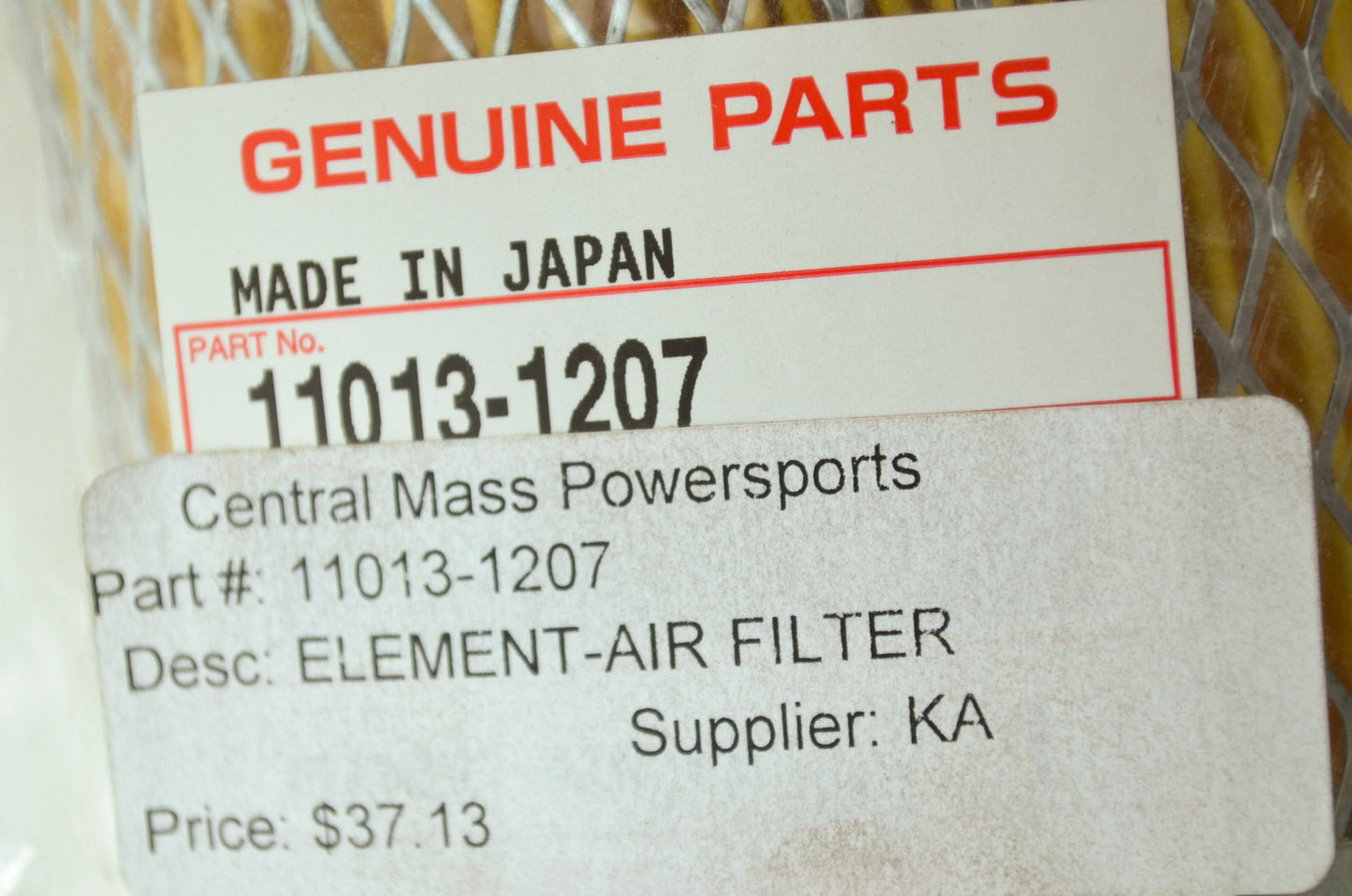 OEM Kawasaki 11013-1207 Air Filter Element NOS