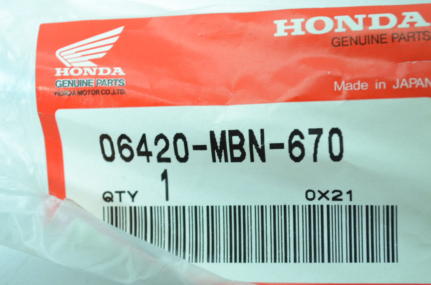 OEM Honda 06420-MBN-670 Rear Spoke Set A NOS