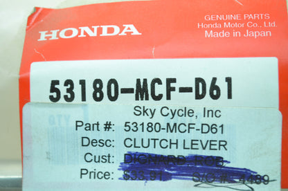 OEM Honda 53180-MCF-D61 Left Handle Lever NOS