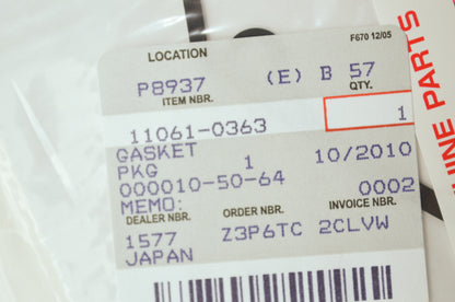 OEM Kawasaki 11061-0363 Generator Gasket NOS