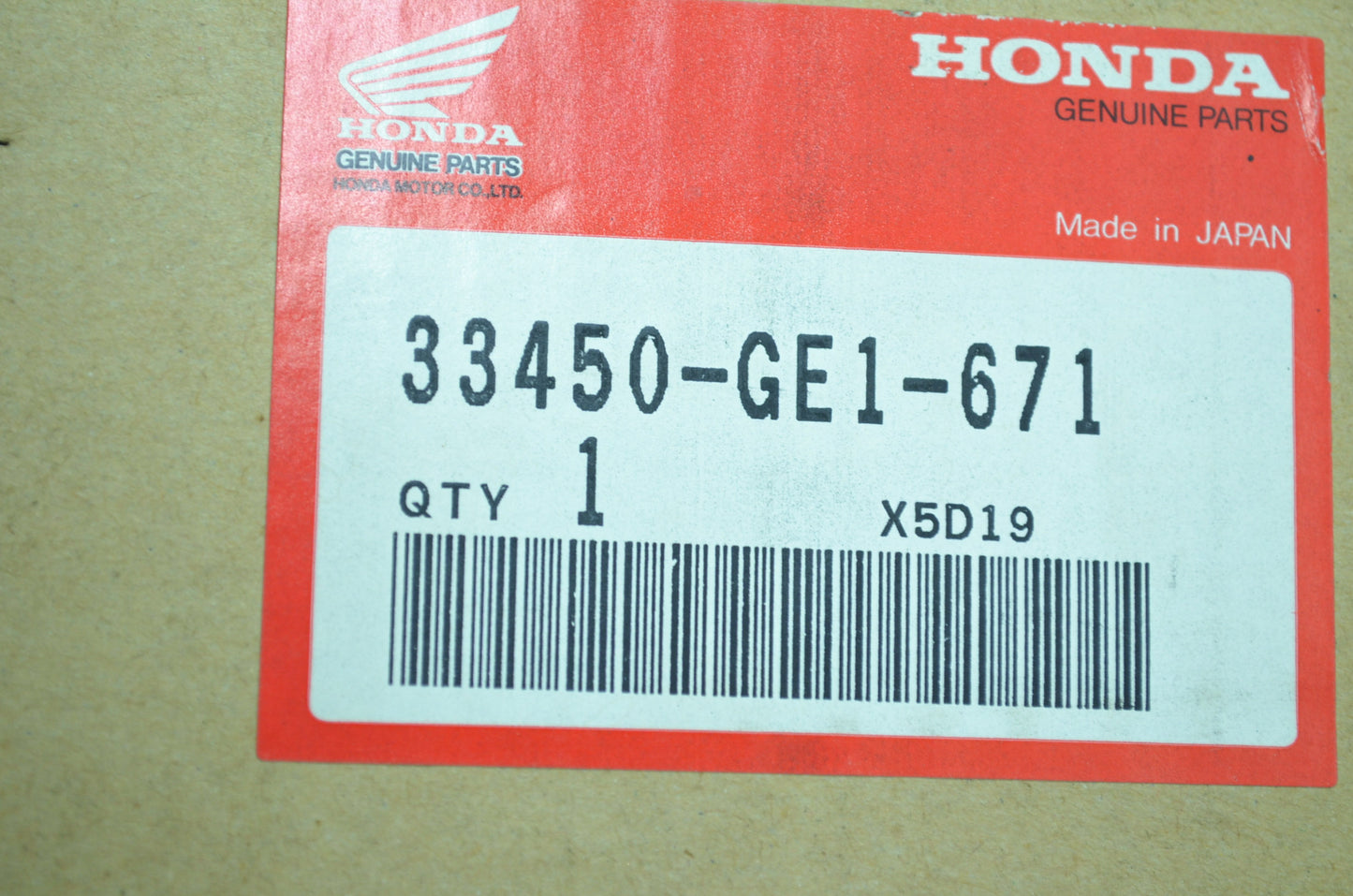 OEM Honda 33450-GE1-671 Turn Signal Assembly NOS