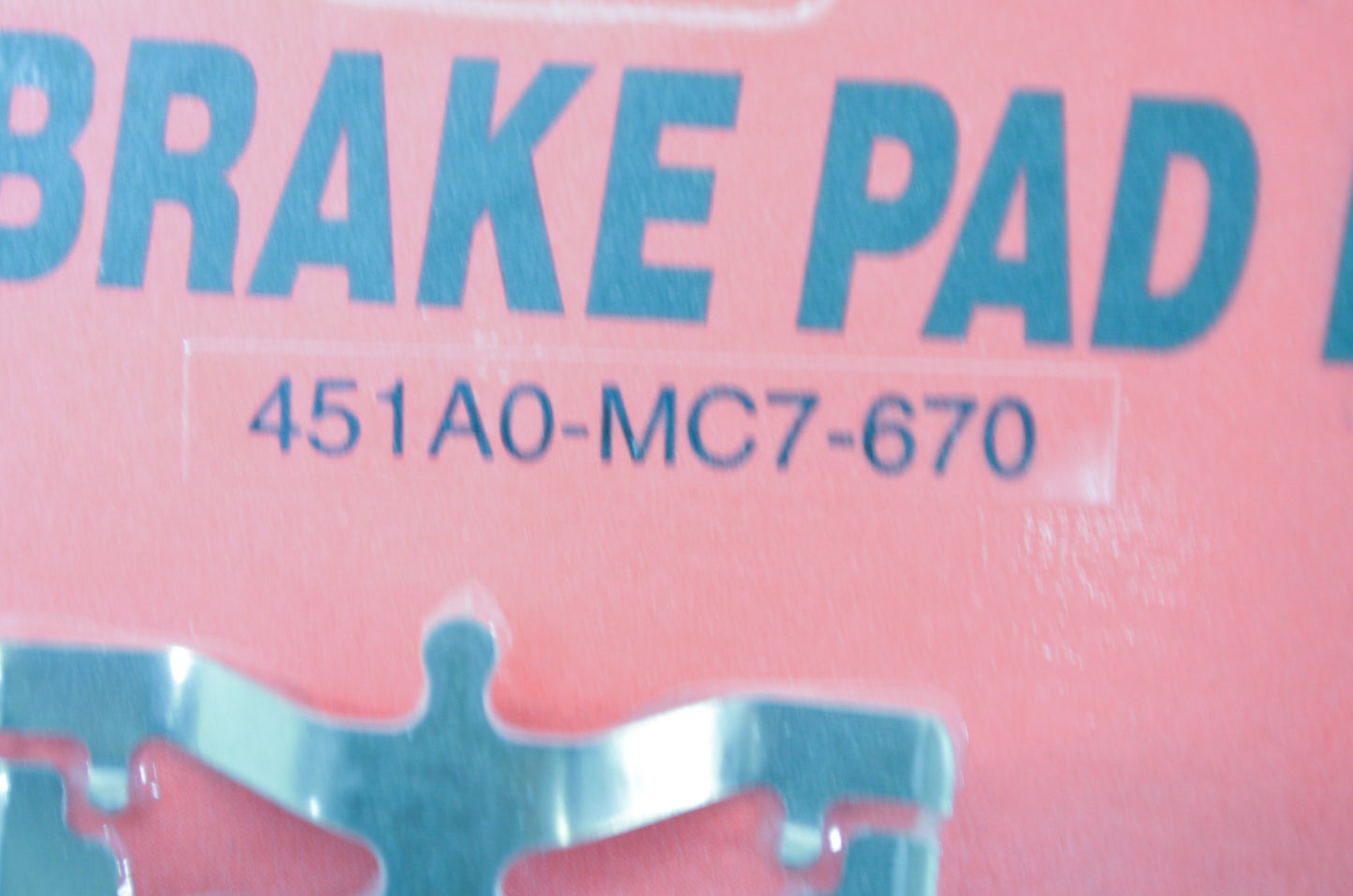 OEM Honda 451A0-MC7-670 Pad Set NOS