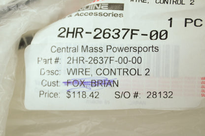 OEM Yamaha 2HR-2637F-00-00 Control Wire 2 NOS