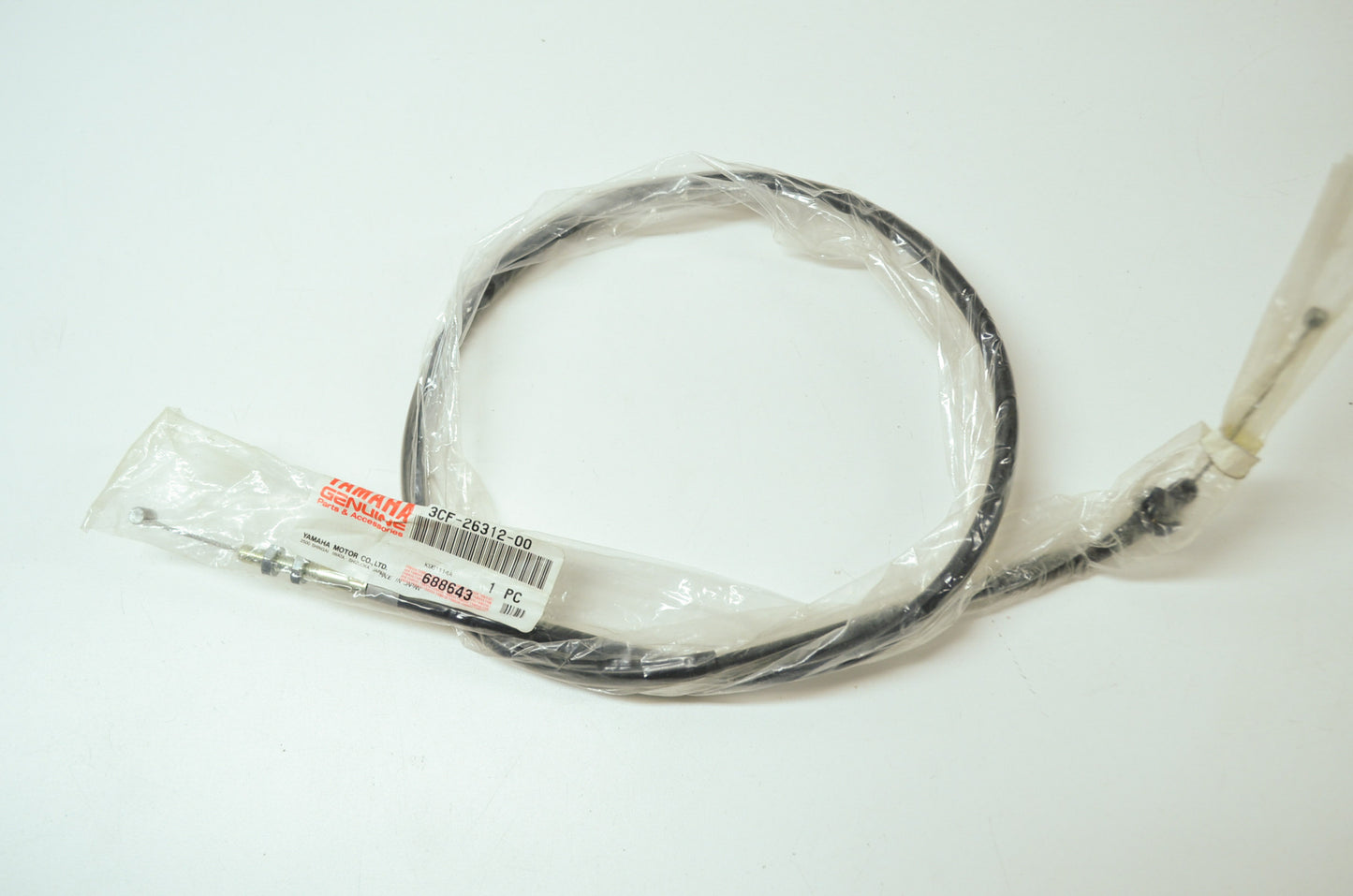 OEM Yamaha 3CF-26312-00-00 Throttle Cable 2 NOS