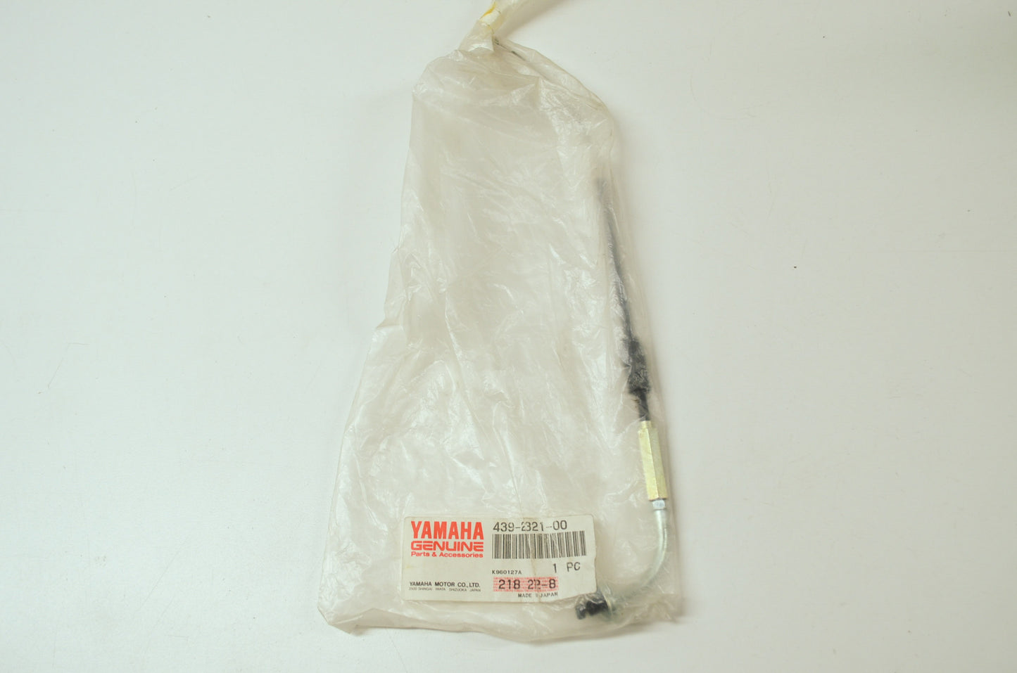 OEM Yamaha 439-26321-00-00 Pump Cable NOS
