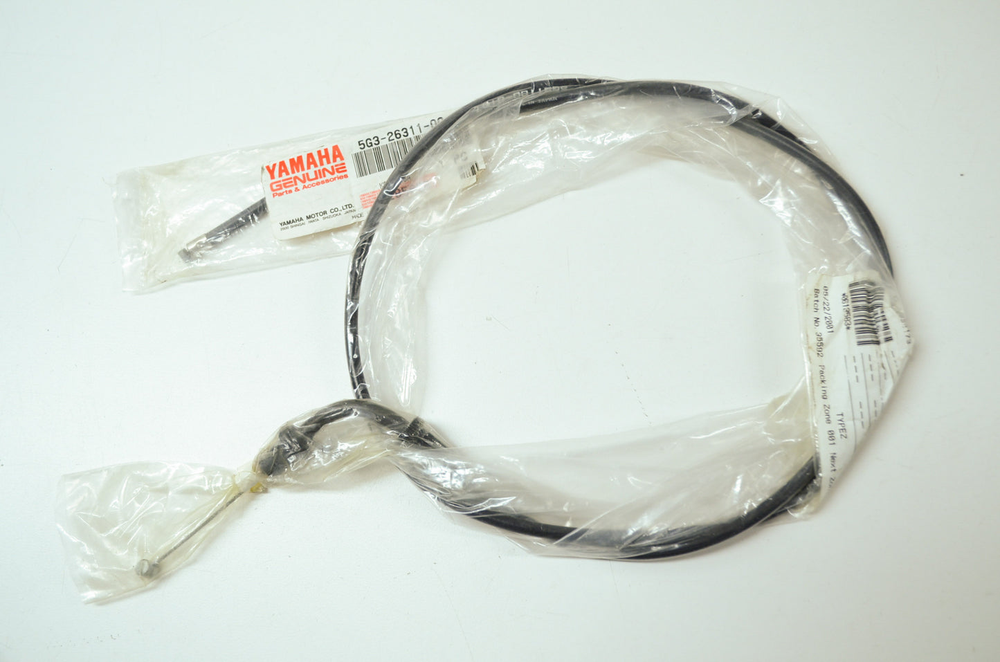OEM Yamaha 5G3-26311-00-00 Throttle Cable 1 NOS