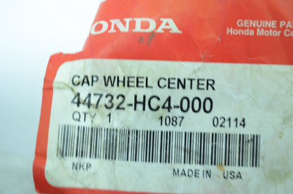 OEM Honda 44732-HC4-000 Wheel Center Cap NOS