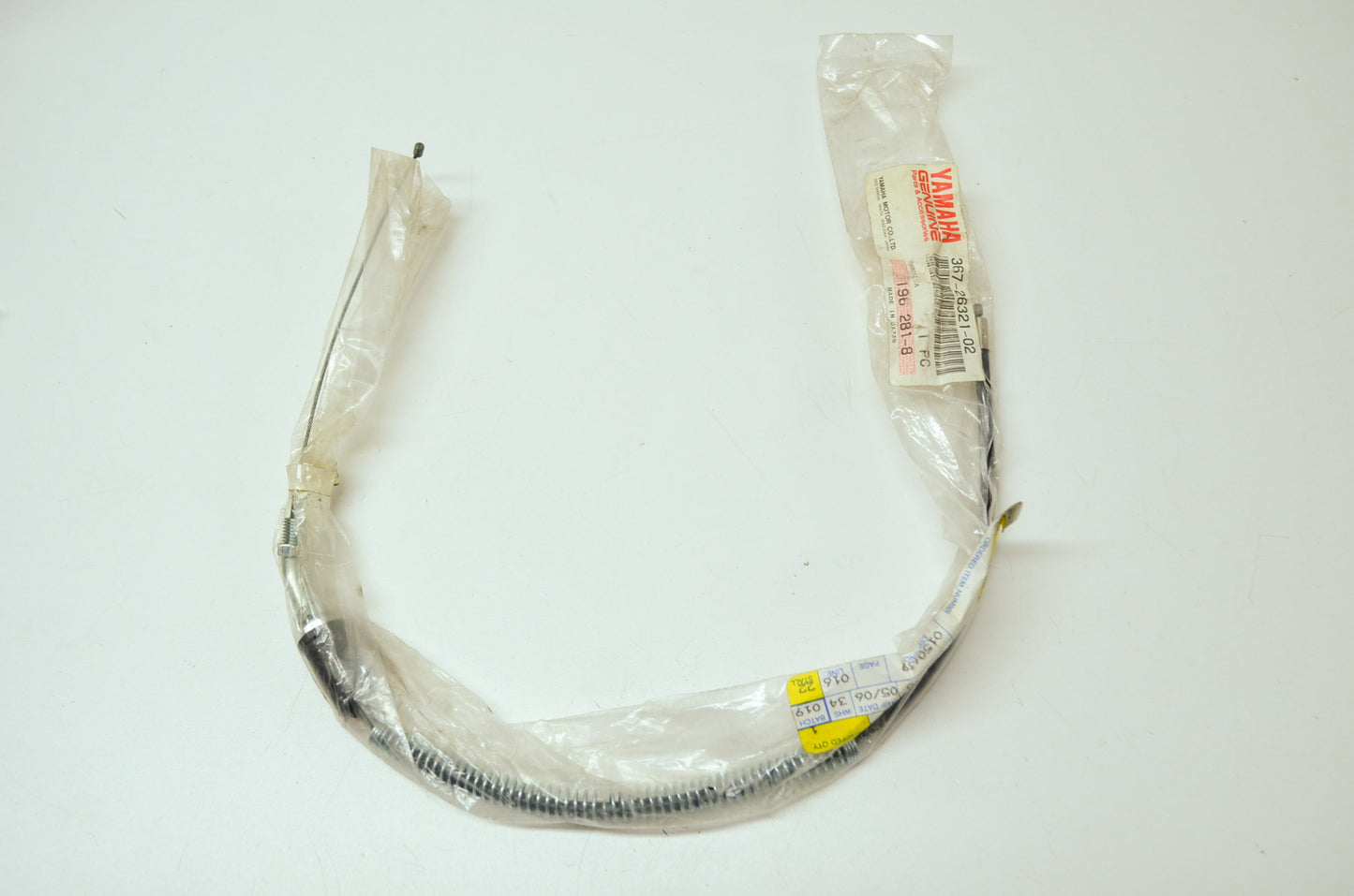 OEM Yamaha 367-26321-02-00 Pump Cable NOS