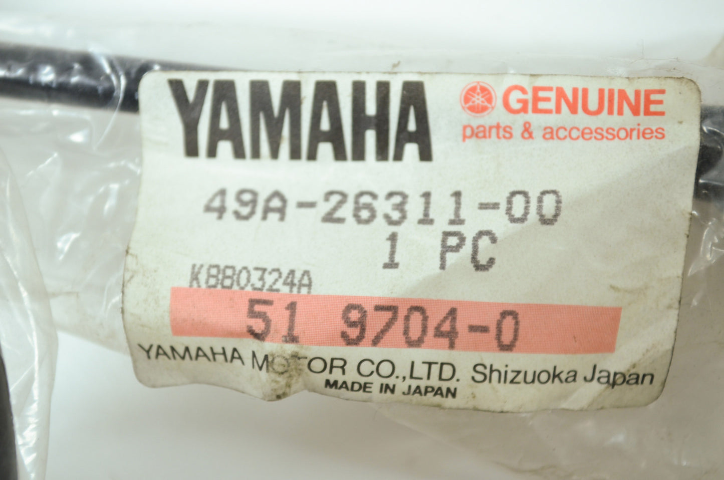 OEM Yamaha 49A-26311-00-00 Throttle Cable 1 NOS