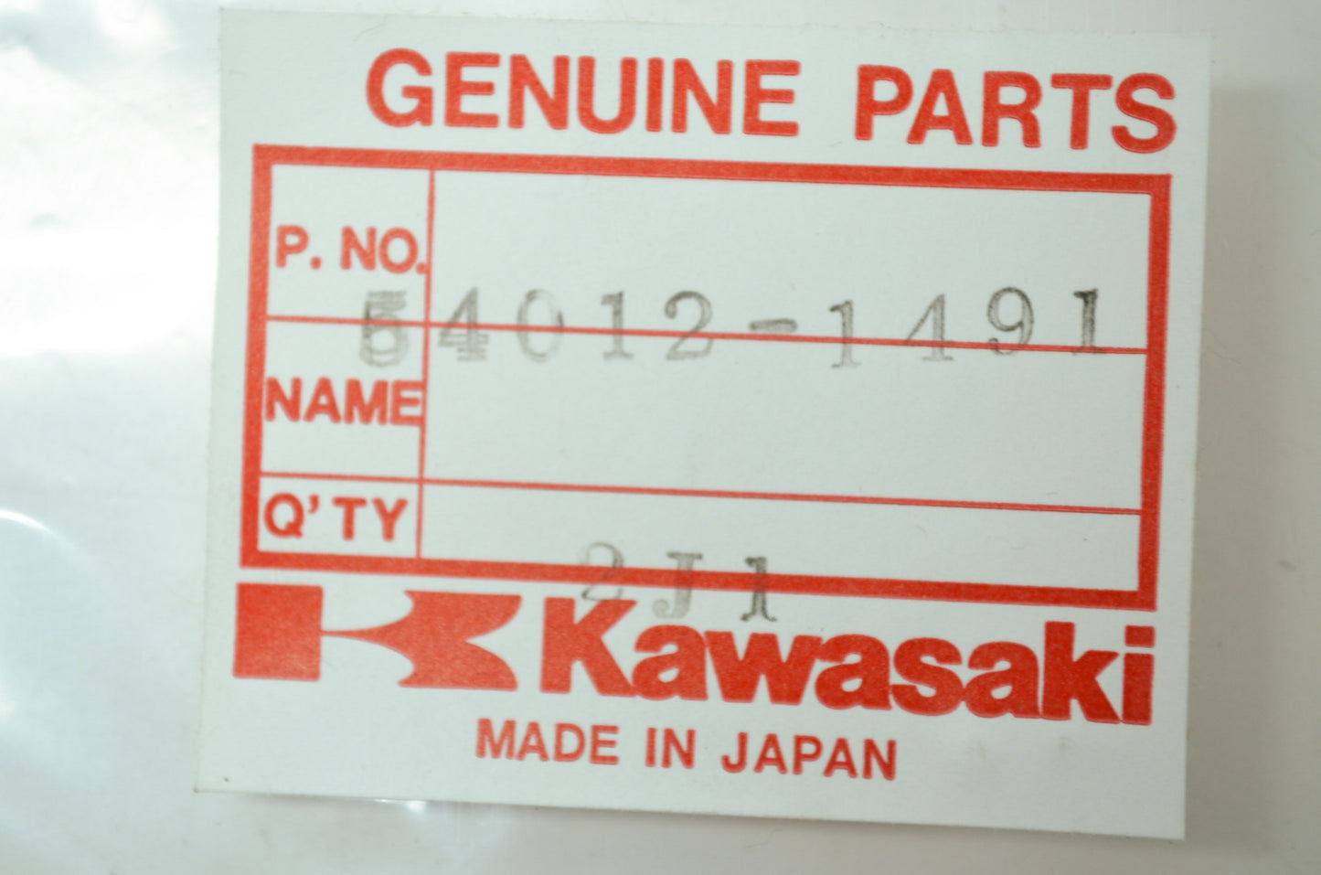 OEM Kawasaki 54012-1491 Closing Throttle Cable NOS