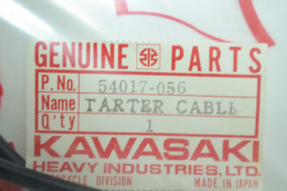 OEM Kawasaki 54017-056 Starter Cable NOS