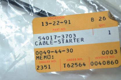 OEM Kawasaki 54017-1086 Starter Cable NOS