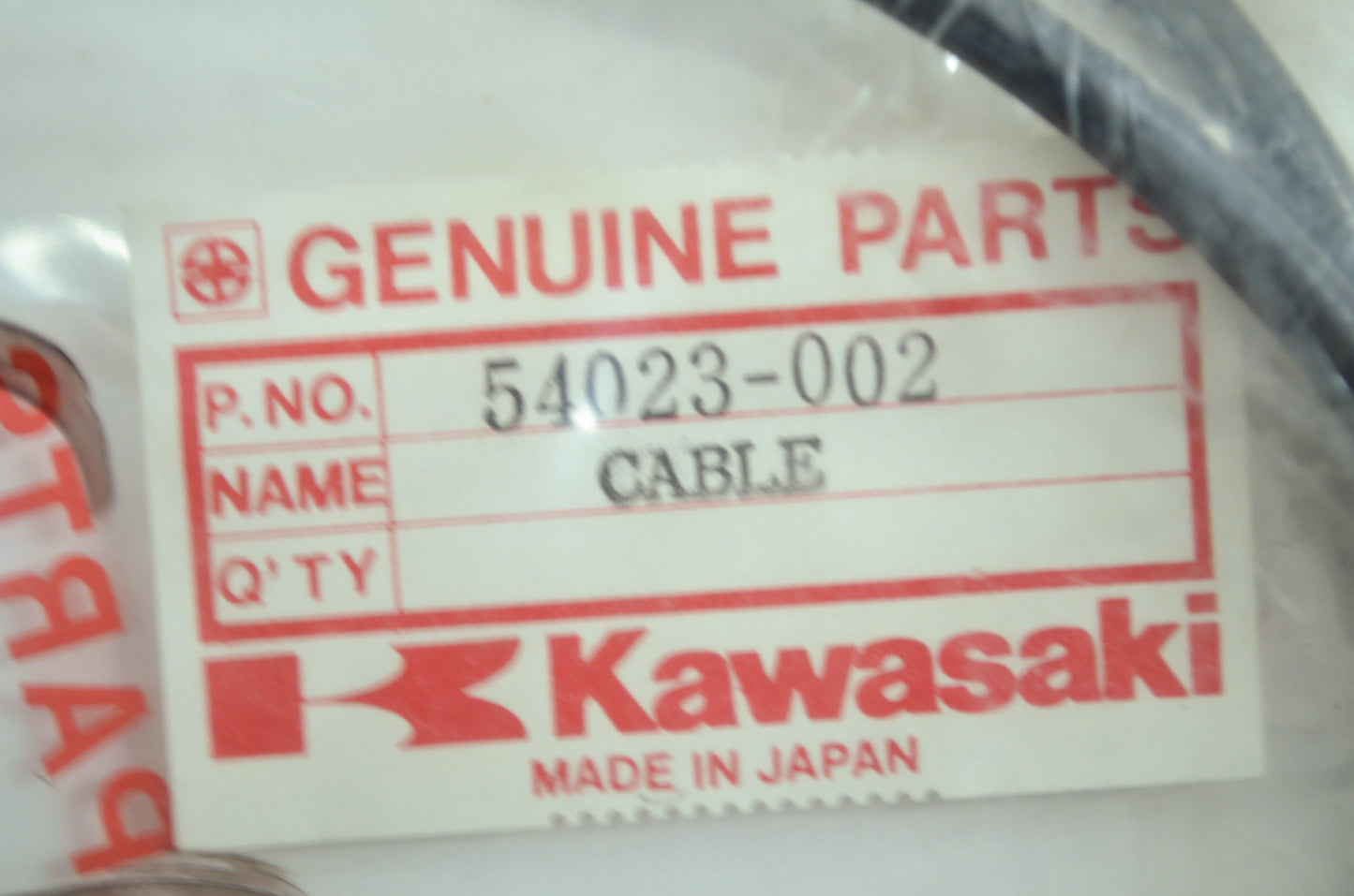 OEM Kawasaki 54023-002 Change Cable NOS