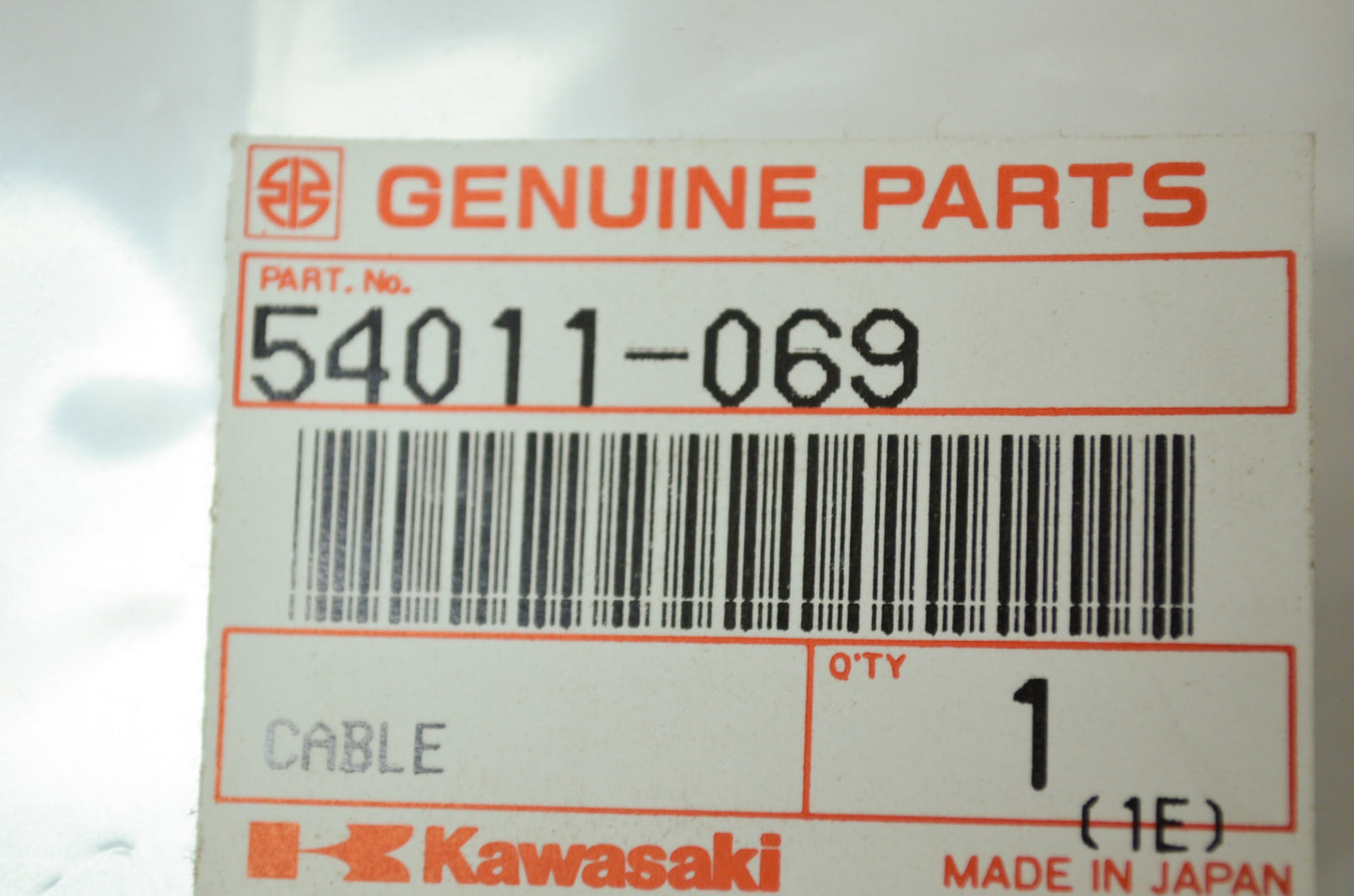 OEM Kawasaki 54011-069 Clutch Cable NOS