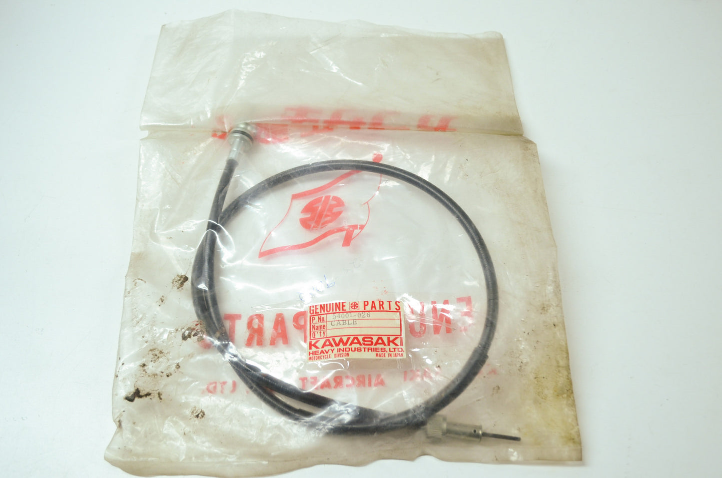 OEM Kawasaki 54001-026 Speedometer Cable NOS
