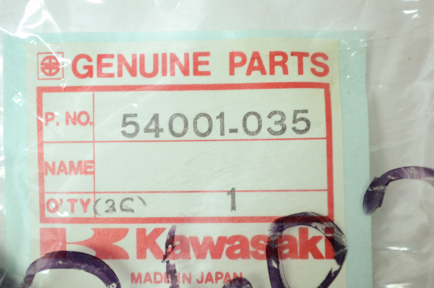 OEM Kawasaki 54001-035 Speedometer Cable NOS