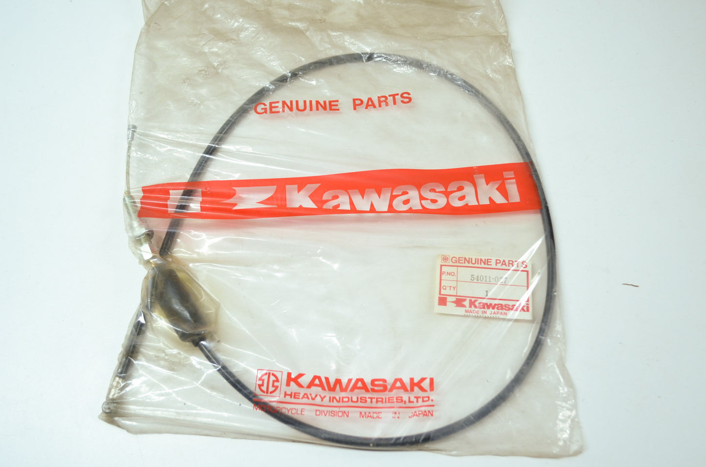 OEM Kawasaki 54011-027 Clutch Cable NOS