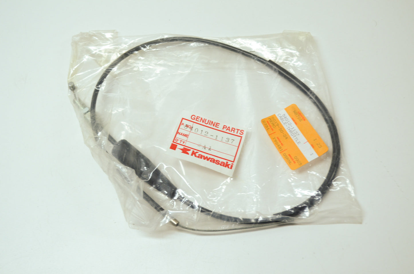 OEM Kawasaki 54012-1137 Throttle Cable NOS