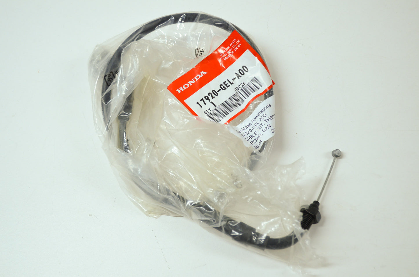 OEM Honda 17920-GEL-A00 Throttle Cable Set NOS