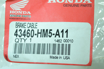 OEM Honda 43460-HM5-A11 Hand Brake Cable NOS