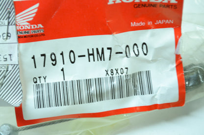 OEM Honda 17910-HM7-000 Throttle Cable NOS