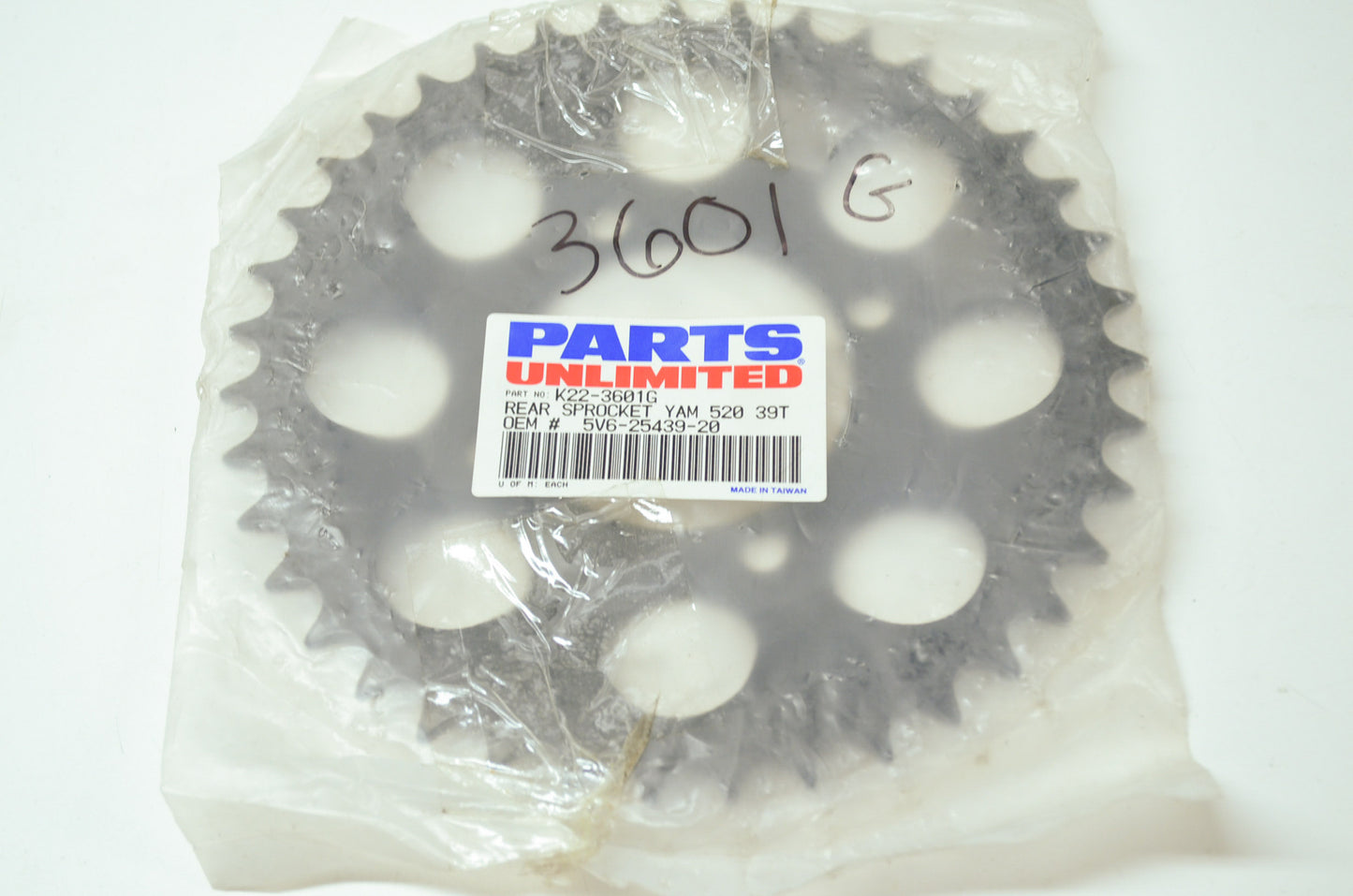 NEW Parts Unlimited Yamaha Sprocket 39T YT125 YT175 5V6-25439-20, K22-3601G NOS