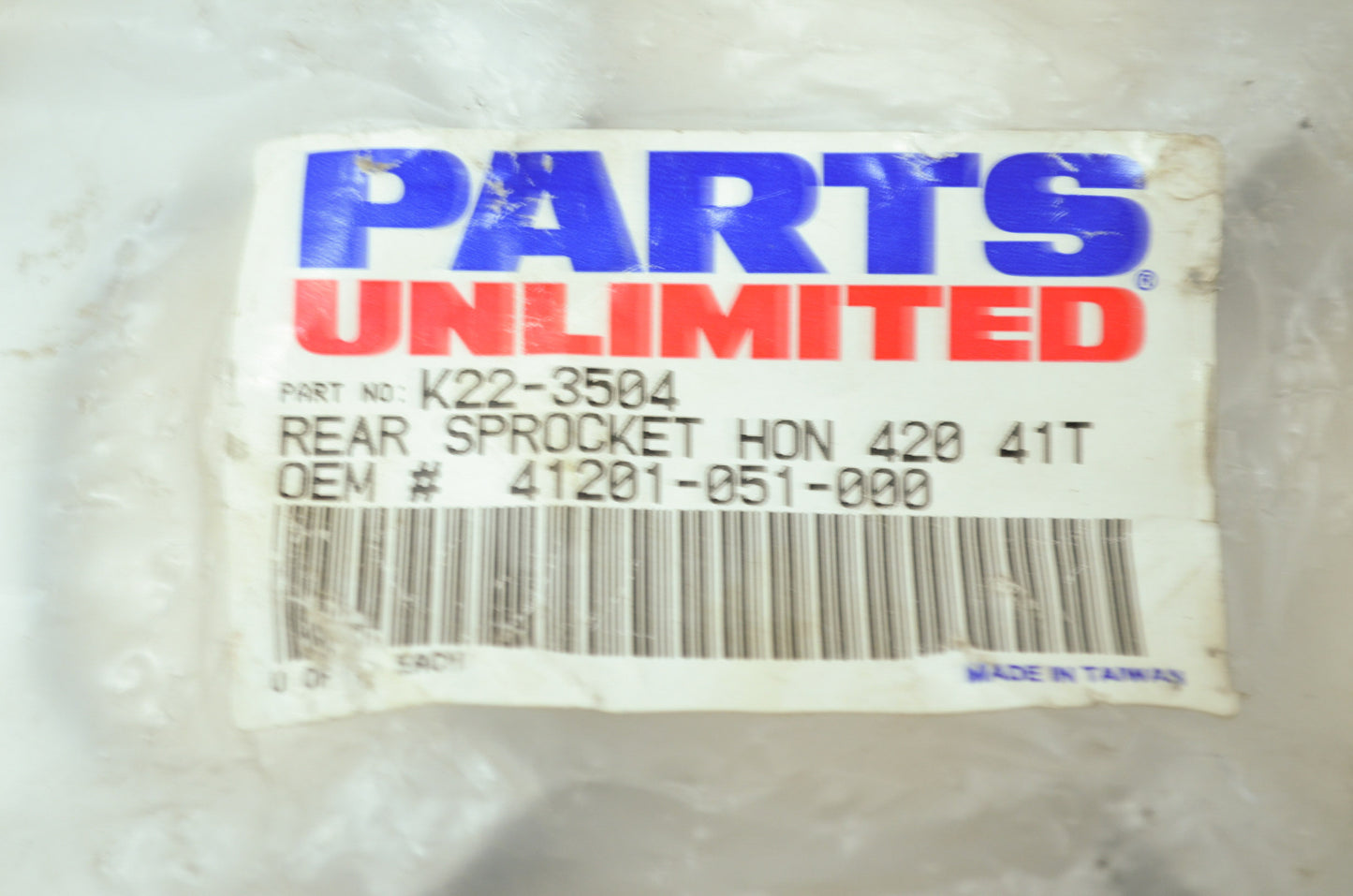 NEW Parts Unlimited Honda Sprocket 41T MTX 50 ST50 41201-051-000 NOS