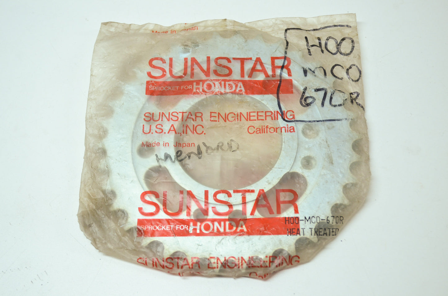 NEW Sunstar Honda Sprocket 34T 1982 CM450 41200-MC0-670 NOS