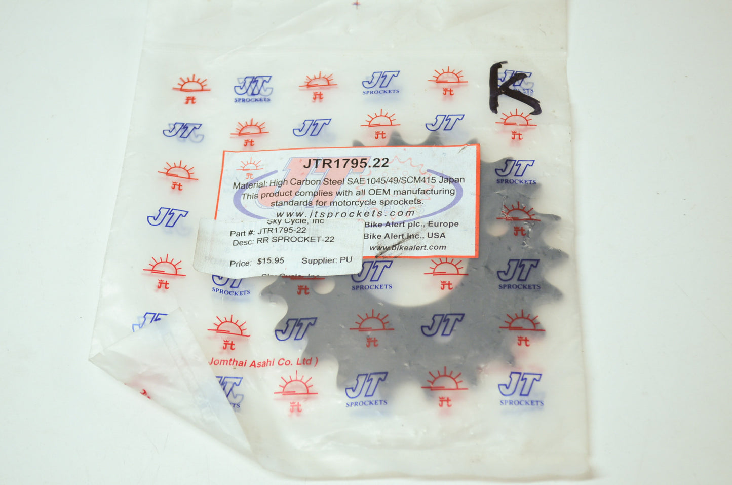 NEW JT Sprockets Kawasaki Sprocket 22T 2003-2006 KSF80 KFX80 JTR1795.22 NOS